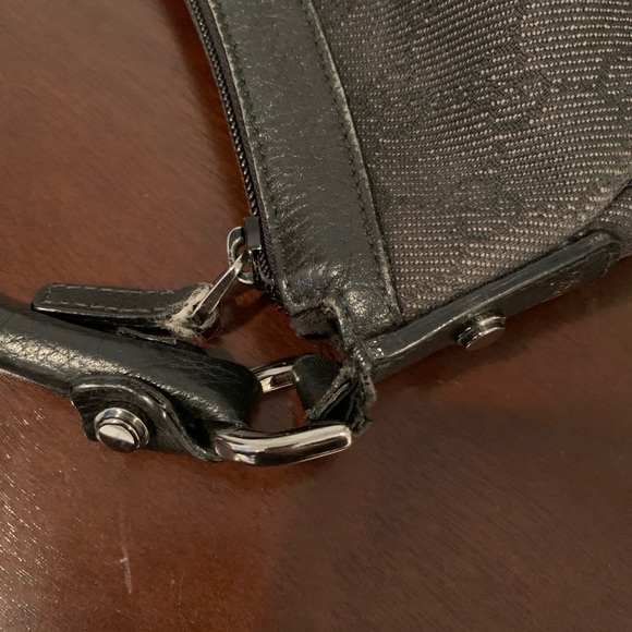 GUCCI Abbey Black Monogram D Ring Pocket Hobo Bag - Picture 13 of 15